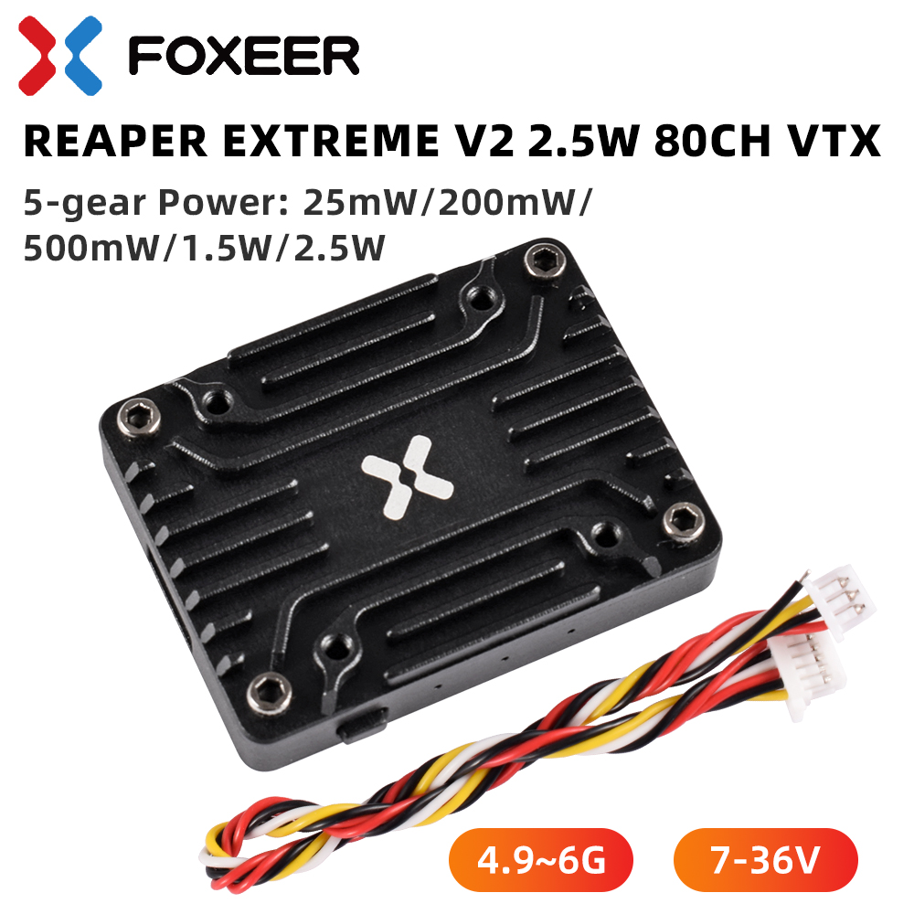 (super discount) Foxeer 4.9-6G - огляд і ціна Foxeer Reaper Extreme 2.5W Vtx